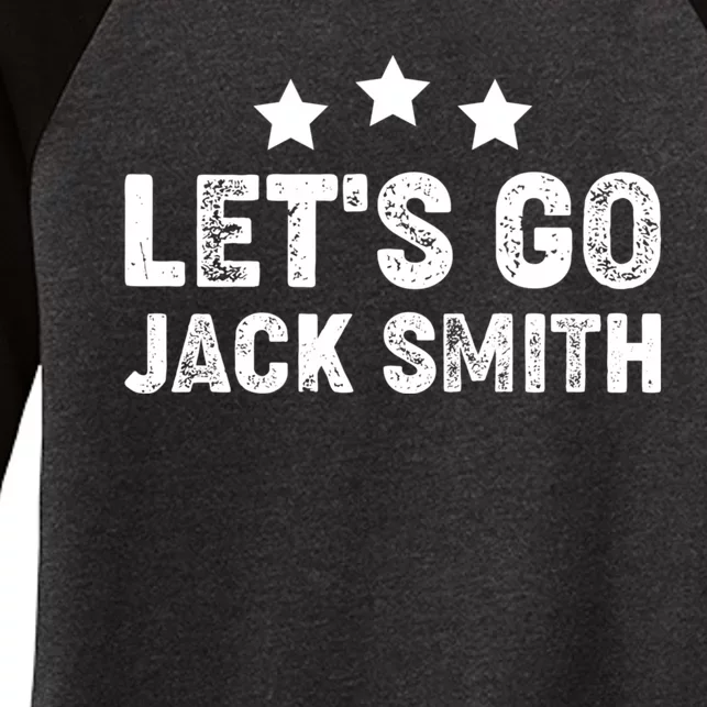 LETS GO JACK SMITH Women's Tri-Blend 3/4-Sleeve Raglan Shirt