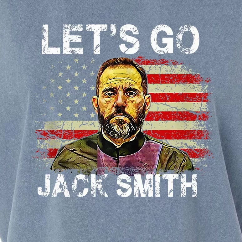 Lets Go Jack Smith Funny Jack Smith Political Garment-Dyed Women's Muscle Tee