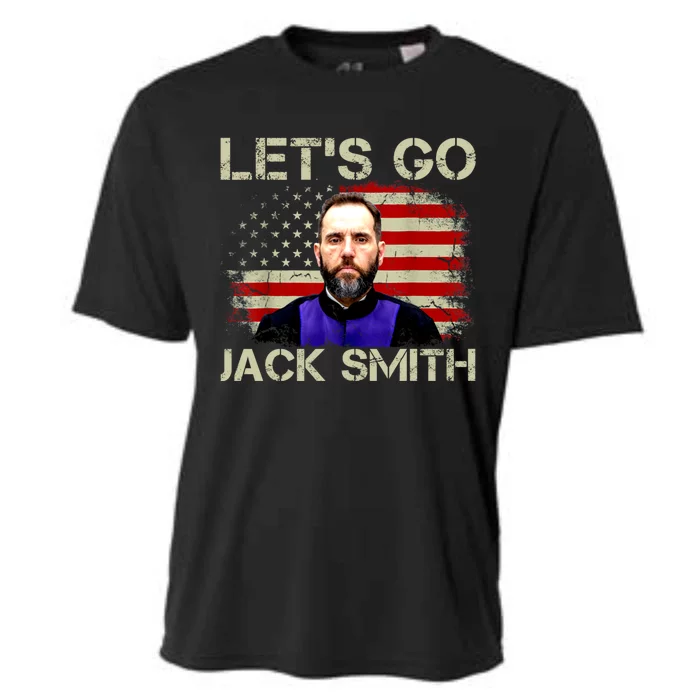 Lets Go Jack Smith For President USA Flag Cooling Performance Crew T-Shirt