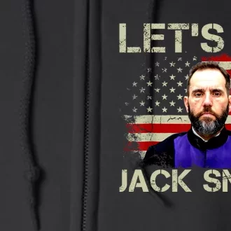 Lets Go Jack Smith For President USA Flag Full Zip Hoodie