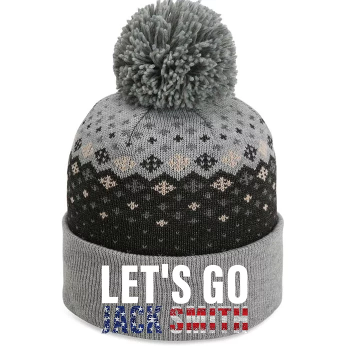 Lets Go Jack Smith For President USA Flag The Baniff Cuffed Pom Beanie