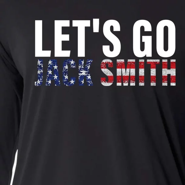 Lets Go Jack Smith For President USA Flag Cooling Performance Long Sleeve Crew