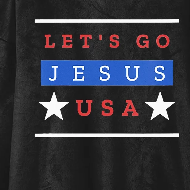 Lets Go Jesus. Spin On Lets Go Brandon. Spread Positivity Hooded Wearable Blanket