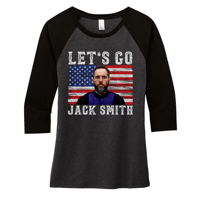 LETS GO JACK SMITH Jack Smith Women's Tri-Blend 3/4-Sleeve Raglan Shirt