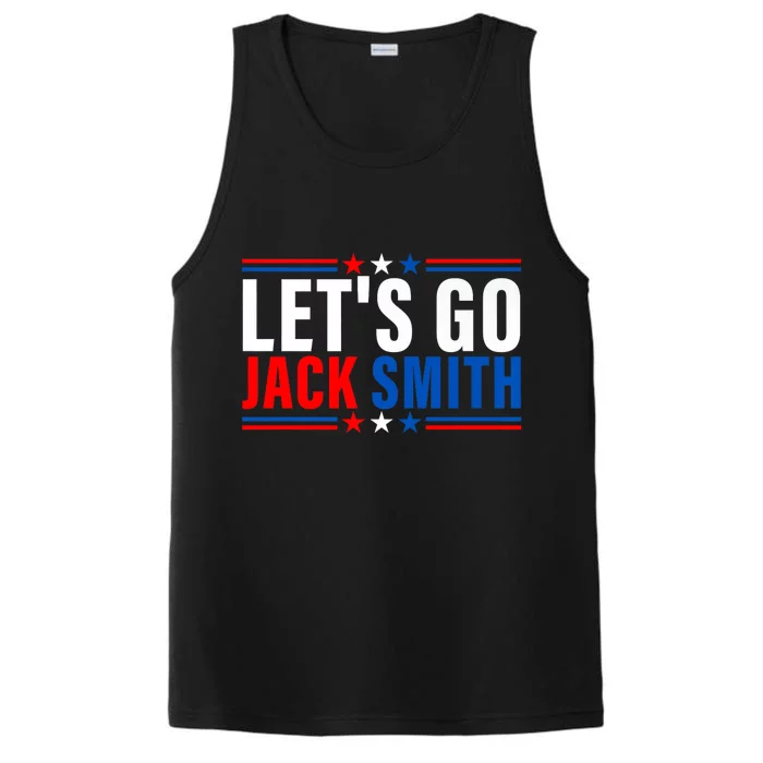 Lets Go Jack Smith For President USA Flag Performance Tank