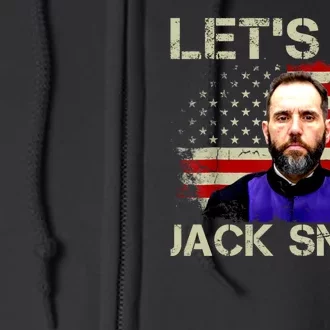 Lets Go Jack Smith For President USA Flag Full Zip Hoodie