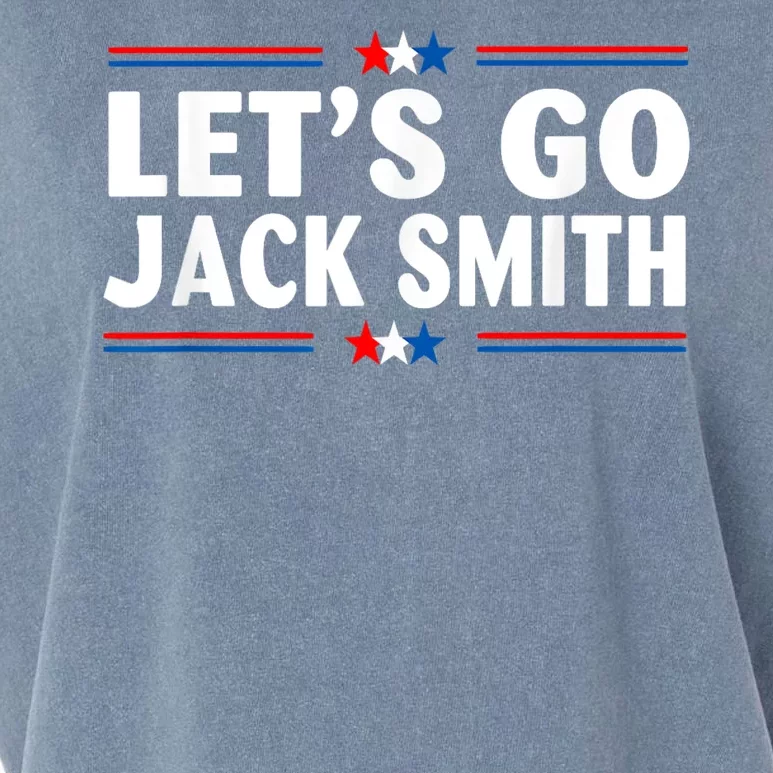 Lets Go Jack Smith For President USA Flag Garment-Dyed Women's Muscle Tee