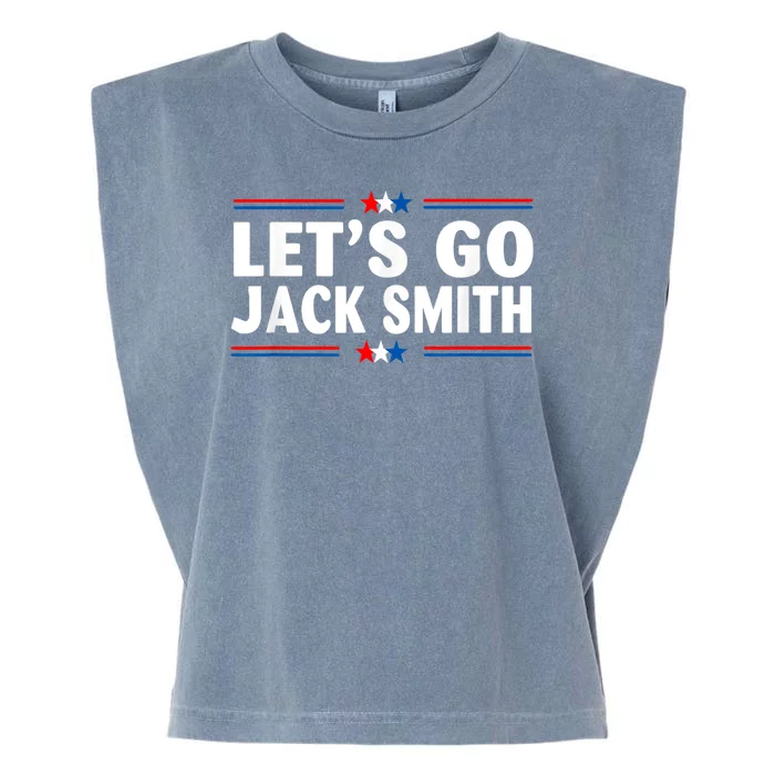 Lets Go Jack Smith For President USA Flag Garment-Dyed Women's Muscle Tee