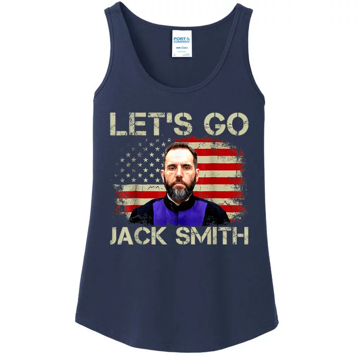 LETS GO JACK SMITH American Flag Design Ladies Essential Tank