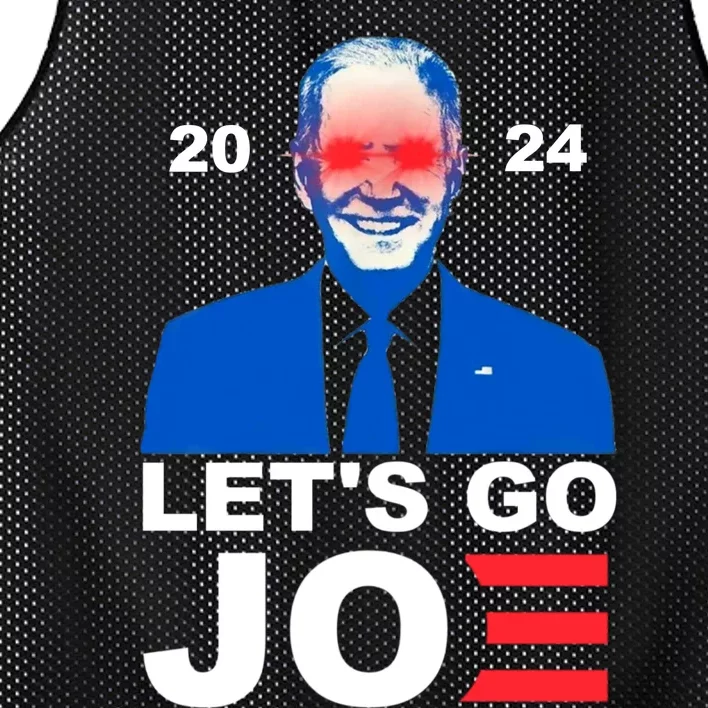 Let's Go Joe 2024 Biden Harris Re Election Mesh Reversible Basketball Jersey Tank