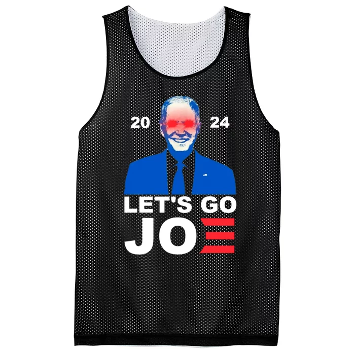 Let's Go Joe 2024 Biden Harris Re Election Mesh Reversible Basketball Jersey Tank