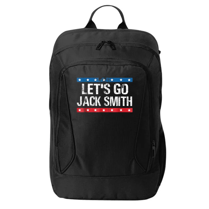 Lets Go Jack Smith For President Fun Summer USA Red City Backpack