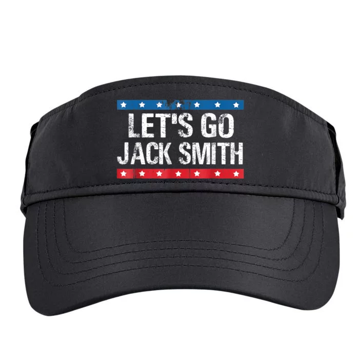 Lets Go Jack Smith For President Fun Summer USA Red Adult Drive Performance Visor