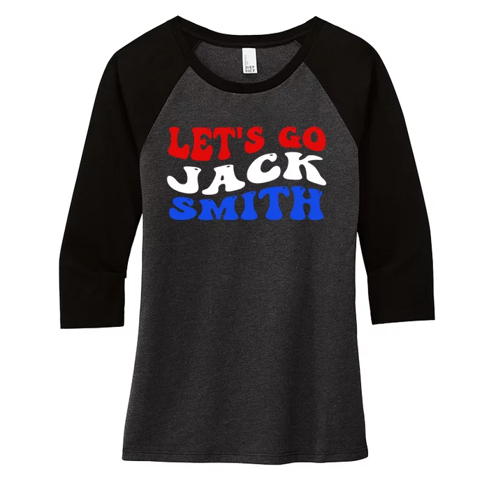 Lets Go Jack Smith Women's Tri-Blend 3/4-Sleeve Raglan Shirt