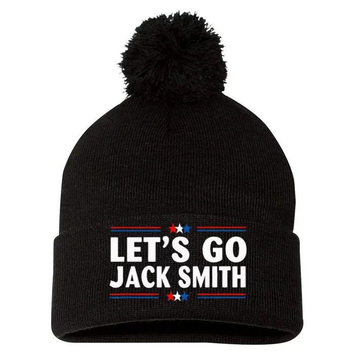 LETS GO JACK SMITH Pom Pom 12in Knit Beanie