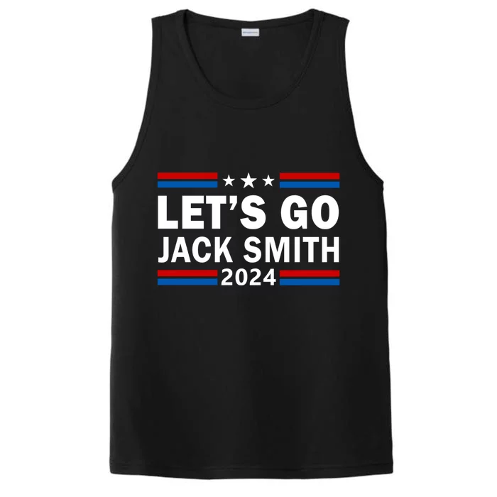 Lets Go Jack Smith For President Fun Summer USA Red Performance Tank