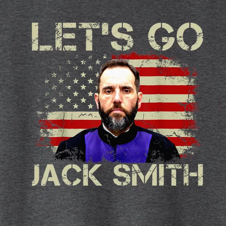 LETS GO JACK SMITH American Flag Summer Women's Crop Top Tee