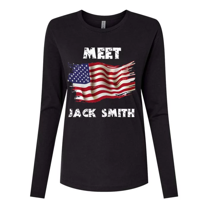 LETS GO JACK SMITH Meet Jack Smith Womens Cotton Relaxed Long Sleeve T-Shirt