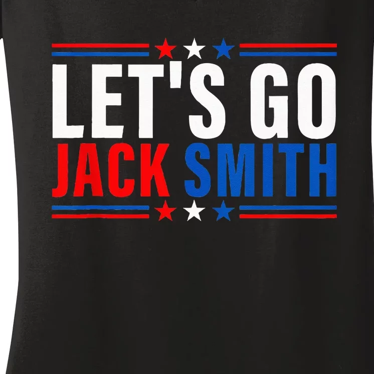 LETS GO JACK SMITH Jack Smith Women's V-Neck T-Shirt