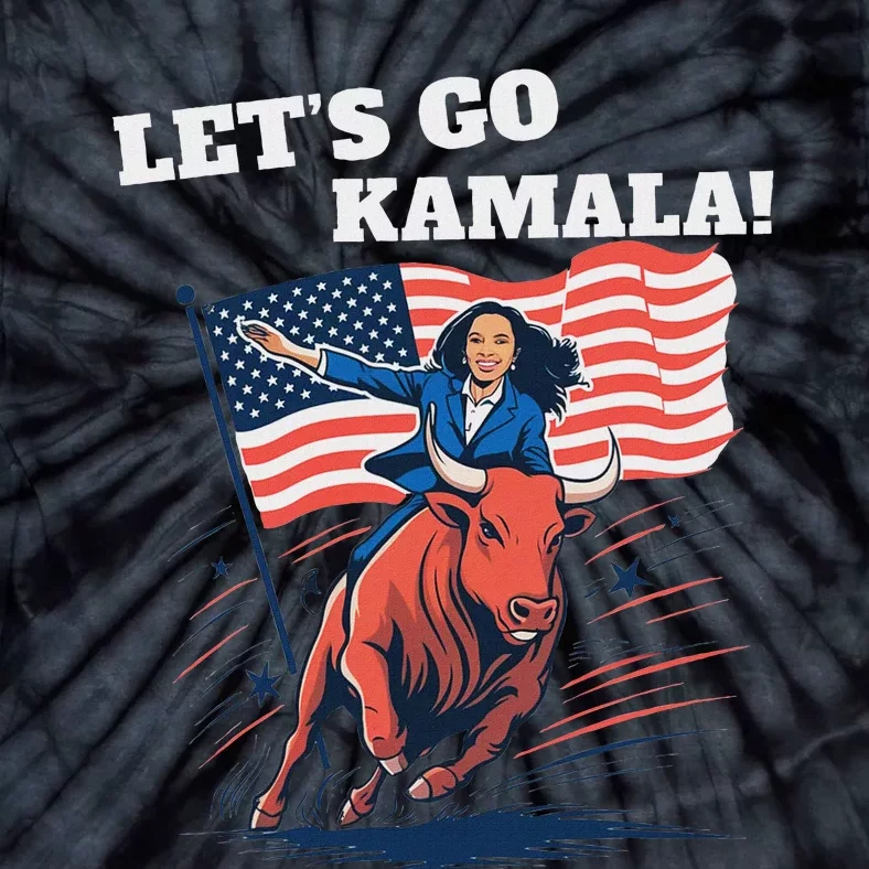 LetS Go Kamala Blue Text Election 2024 Tie-Dye T-Shirt