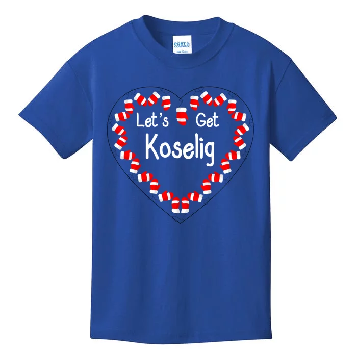 LetS Get Koselig Cosy Mitten Heart Koselig Meaningful Gift Kids T-Shirt