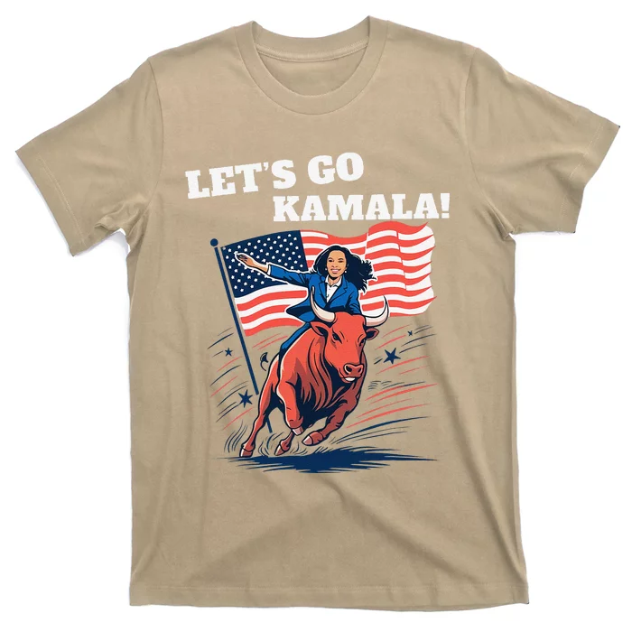 LetS Go Kamala Blue Text Election 2024 T-Shirt