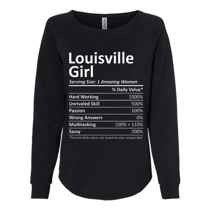 Louisville Girl Ky Kentucky Funny City Home Roots Womens California Wash Sweatshirt