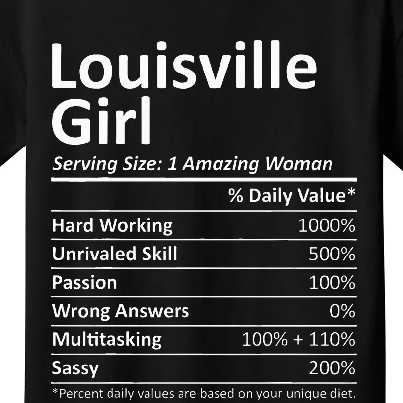 Louisville Girl Ky Kentucky Funny City Home Roots Kids T-Shirt