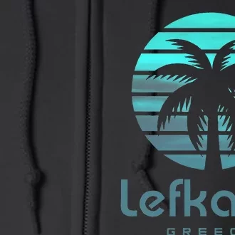 Lefkada Greece Full Zip Hoodie