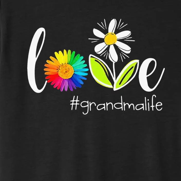 Love Grandma Life Wildlife Flower ChromaSoft Performance T-Shirt