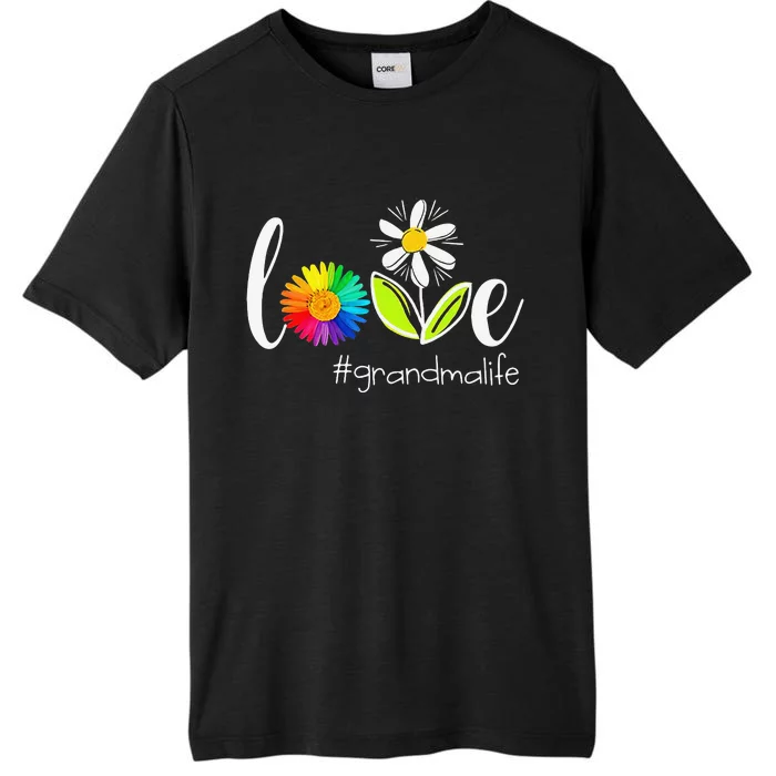 Love Grandma Life Wildlife Flower ChromaSoft Performance T-Shirt