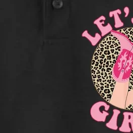 Lets Go Leopard Cowgirl Boots Bachelorette Party Dry Zone Grid Performance Polo