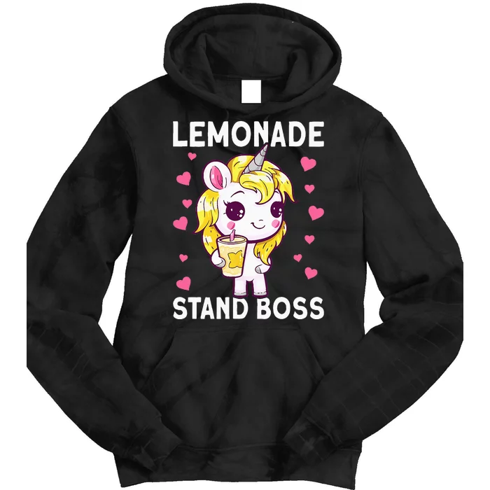 Lemonade Girl Lemonade Stand Boss Tie Dye Hoodie