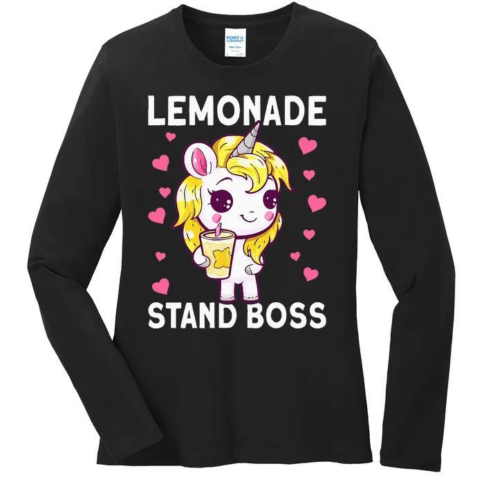 Lemonade Girl Lemonade Stand Boss Ladies Long Sleeve Shirt