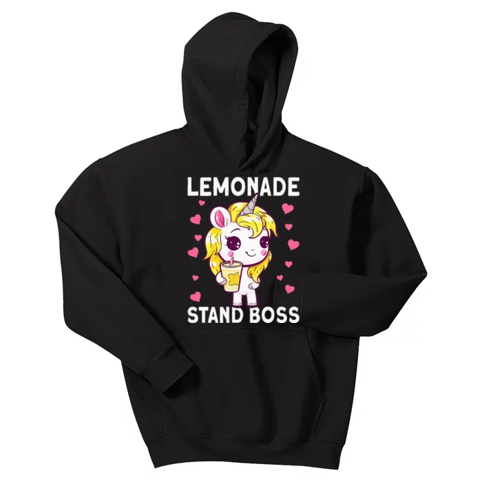 Lemonade Girl Lemonade Stand Boss Kids Hoodie