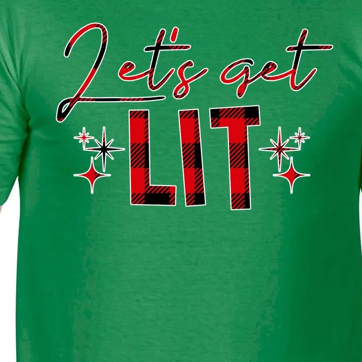 Lets Get Lit Christmas Holiday Party Comfort Colors T-Shirt