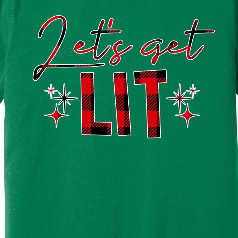 Lets Get Lit Christmas Holiday Party Premium T-Shirt