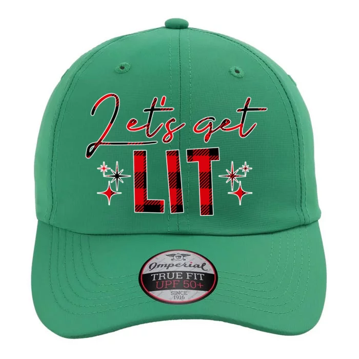 Lets Get Lit Christmas Holiday Party The Original Performance Cap