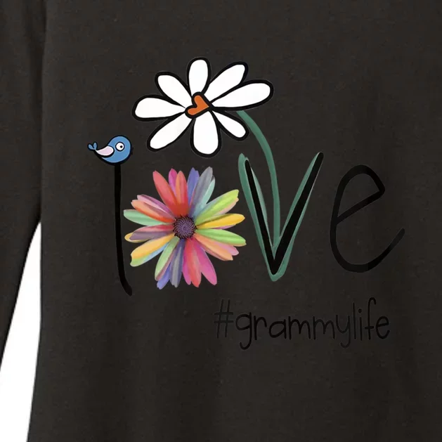 Love Grammy Life Art Flower Gift Womens CVC Long Sleeve Shirt