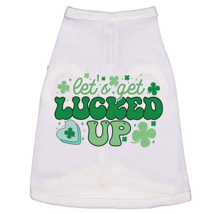 Let's Get Lucked Up Funny Pattrick's Day Doggie Tank