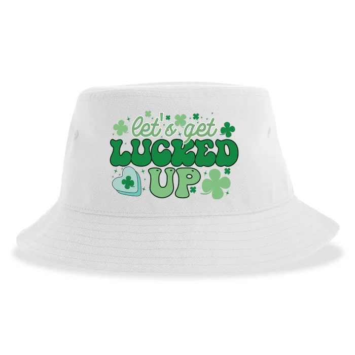 Let's Get Lucked Up Funny Pattrick's Day Sustainable Bucket Hat