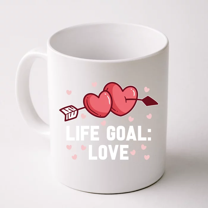 Life Goal Love Gift Cupid Angel Funny Valentine's Day Gift Front & Back Coffee Mug