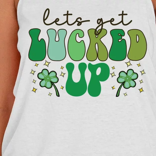 Lets Get Lucked Up Women's Knotted Racerback Tank