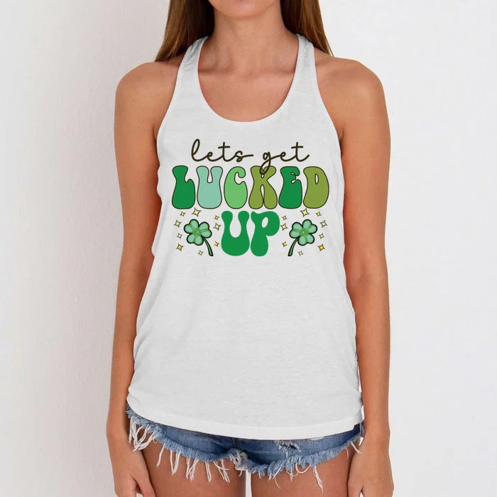 Lets Get Lucked Up Women's Knotted Racerback Tank