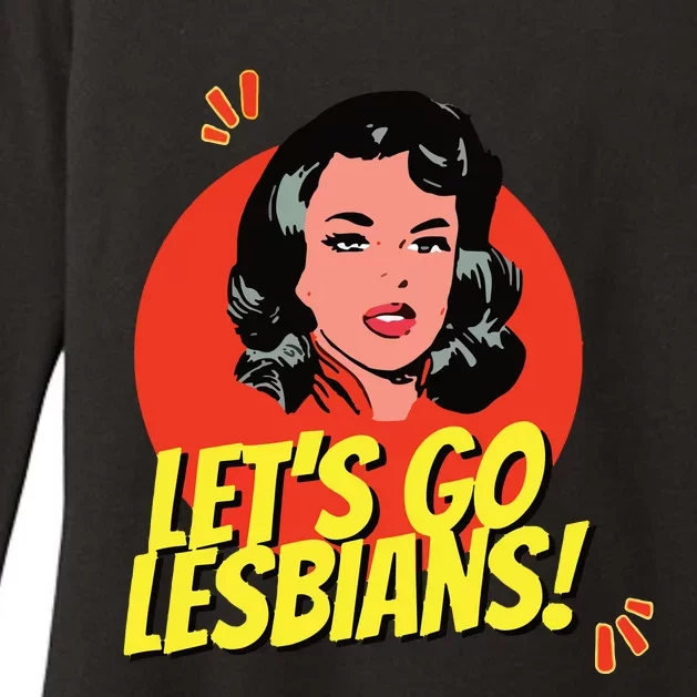 LetS Go Lesbians! Retro Lesbian Subtle Lesbian Womens CVC Long Sleeve Shirt