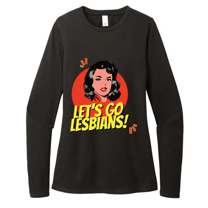 LetS Go Lesbians! Retro Lesbian Subtle Lesbian Womens CVC Long Sleeve Shirt