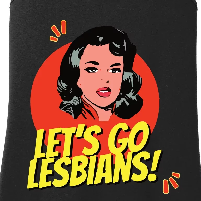 LetS Go Lesbians! Retro Lesbian Subtle Lesbian Ladies Essential Tank