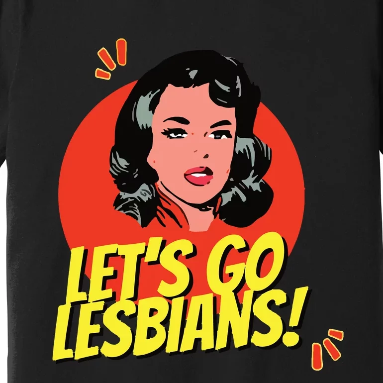 LetS Go Lesbians! Retro Lesbian Subtle Lesbian Premium T-Shirt