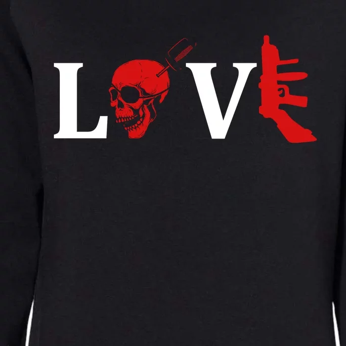 Love Guns Womens California Wash Sweatshirt