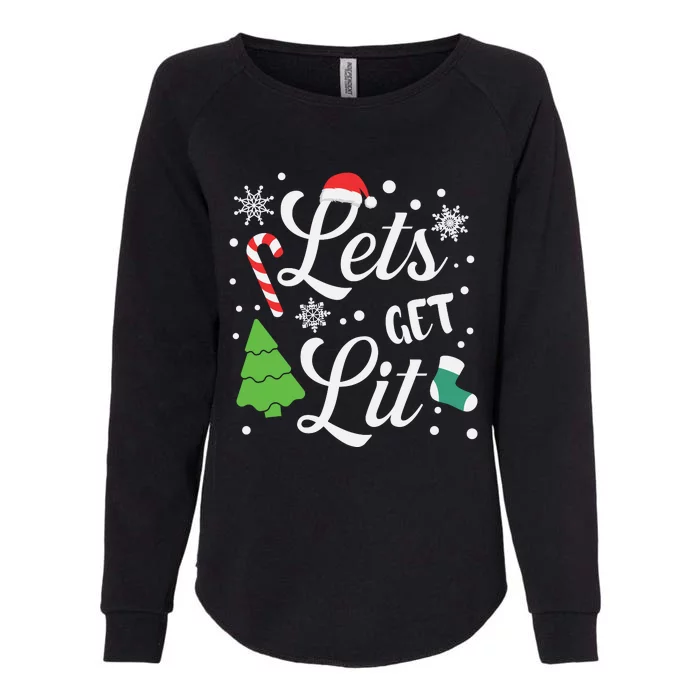 Lets Get Lit Womens California Wash Sweatshirt